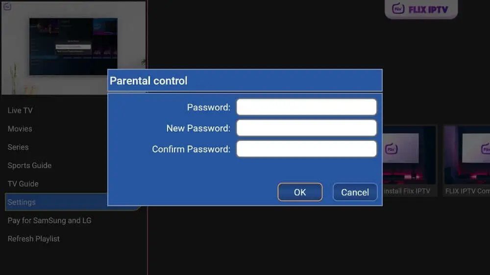 Control Parental en Flix IPTV