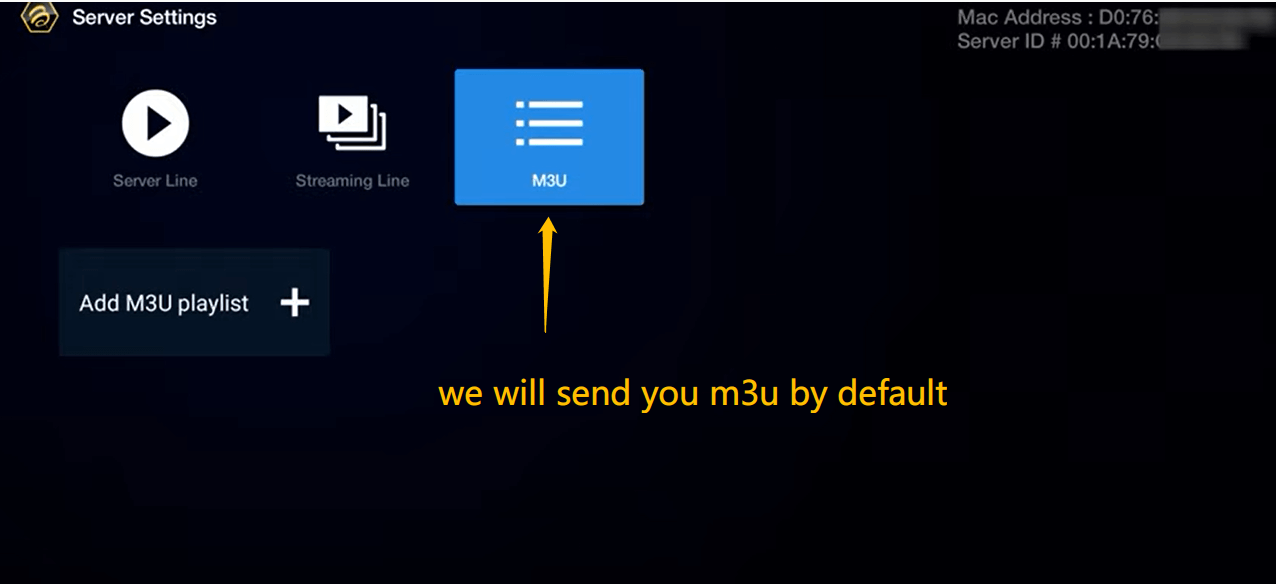 M3U Link Entry